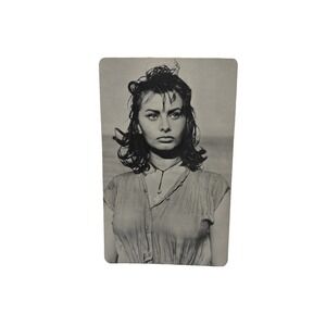 Vintage 1967 Sophia Loren Oversized Postcard Personality Posters B&W Original
